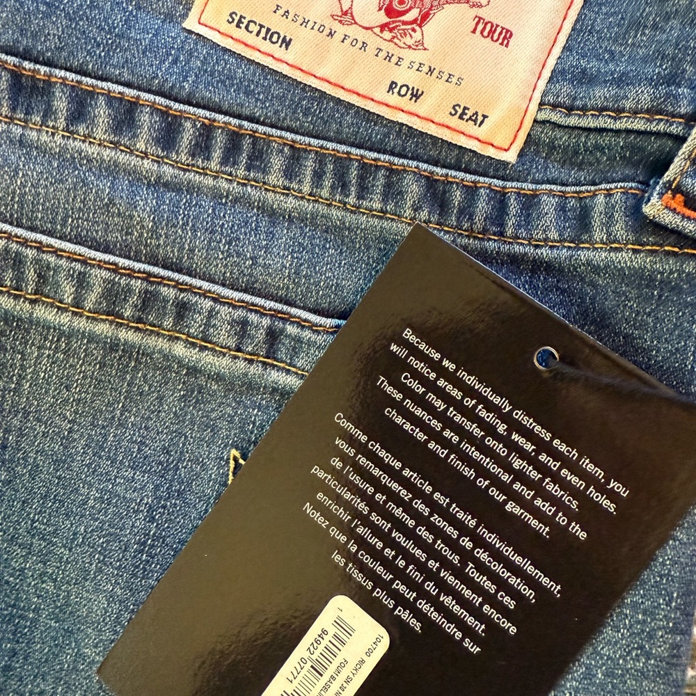 True Religion Relaxed Fit Blue Jeans
